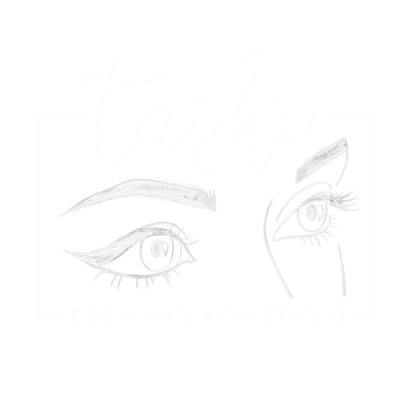 Tashi Brow and Skin Studio logo from its official website.